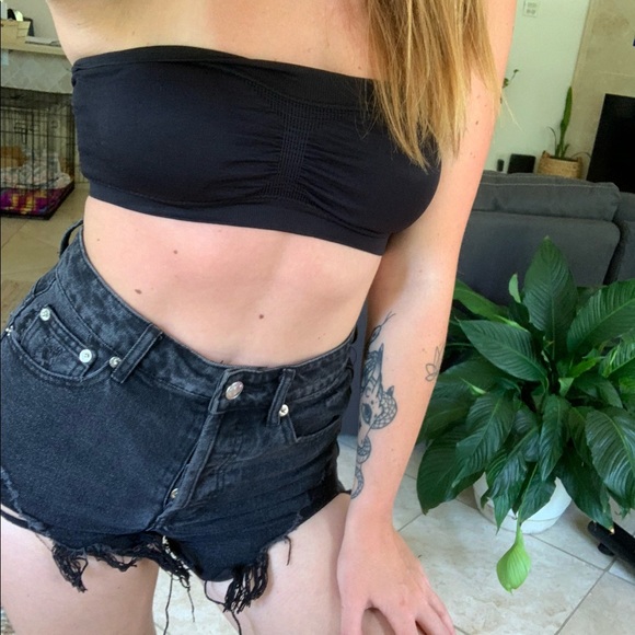 Adika High Waisted/Rise Distressed Denim Shorts - Picture 4 of 6